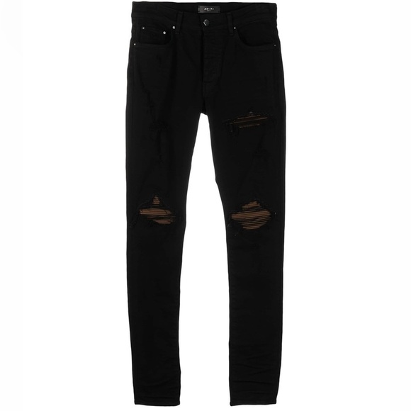 NWOT - AMIRI Distressed Ultra Suede Jeans - Picture 11 of 11